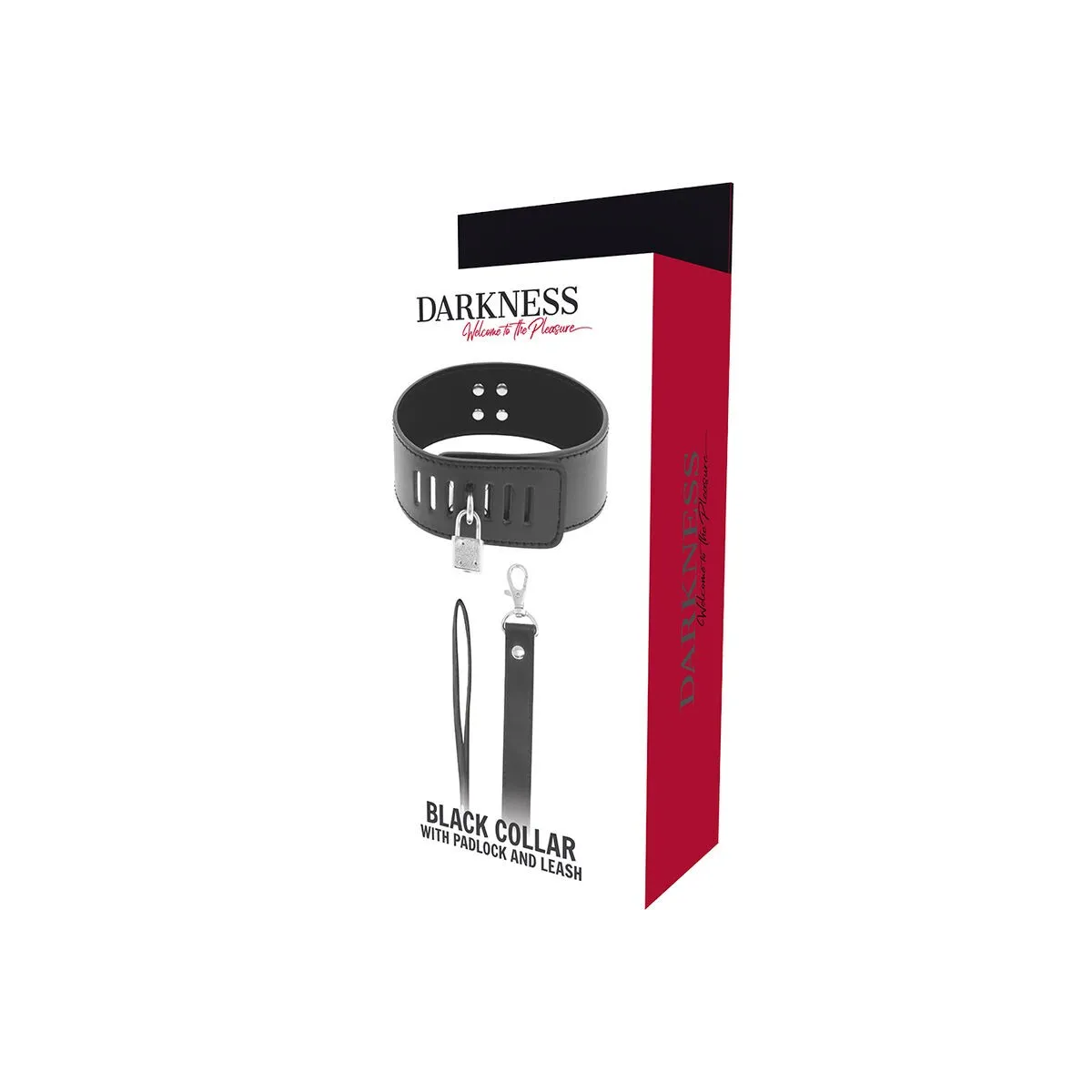 Bdsm-Halsband mit Schwarzem Schloss von Darkness Bondage | Fesselliebe.de