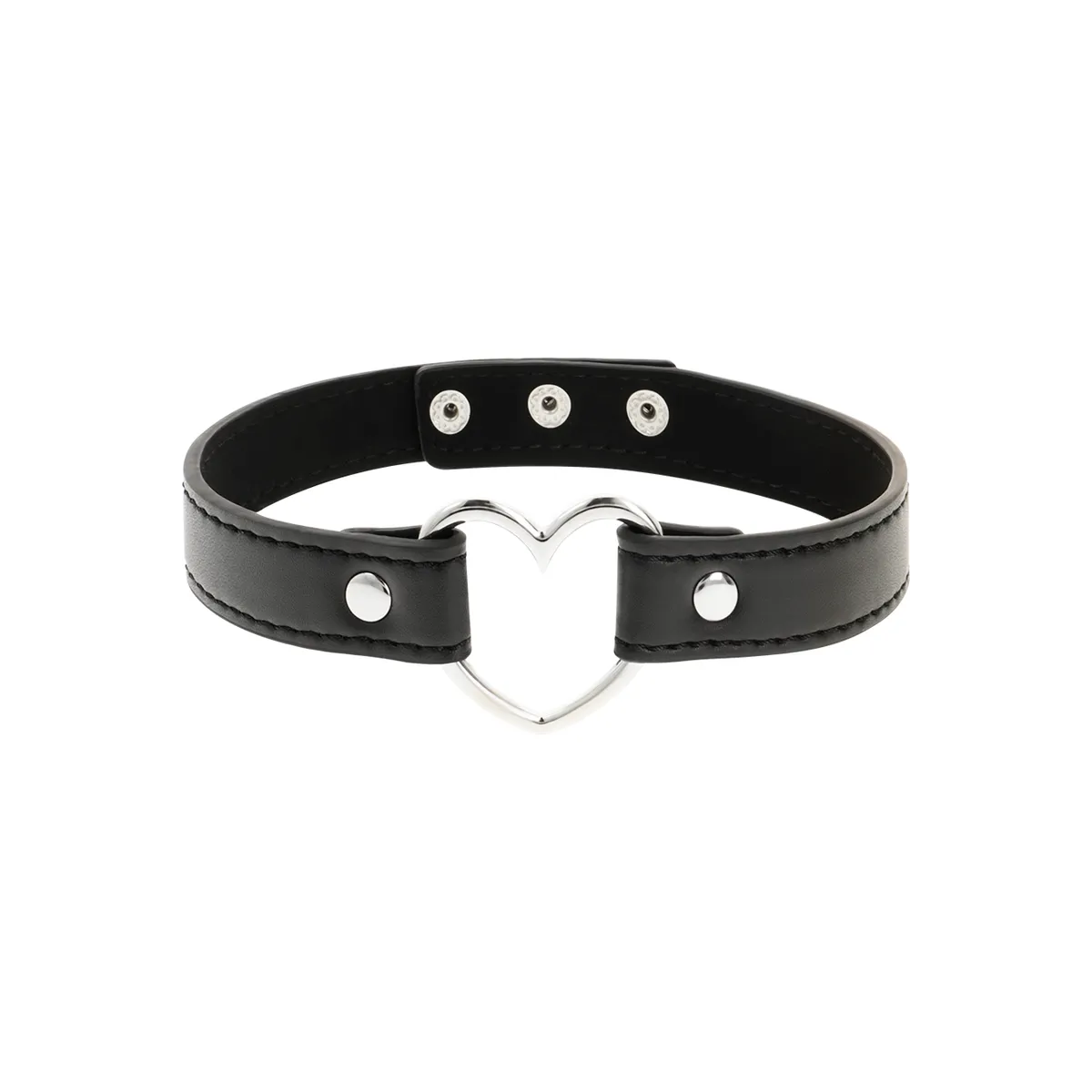 Veganes Leder-Halskette-Herz-Accessoire von Coquette Accessories | Fesselliebe.de