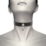 Vegane Leder-Halskette Damen-Accessoire Rassel/Reifen von Coquette Accessories | Fesselliebe.de