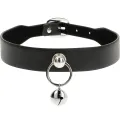 Vegane Leder-Halskette Damen-Accessoire Rassel/Reifen von Coquette Accessories