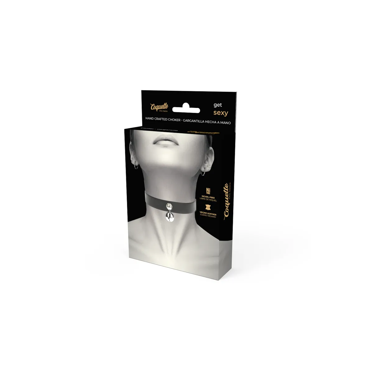 Halskette aus Veganem Leder für Damen Rassel-Zubehör von Coquette Accessories | Fesselliebe.de