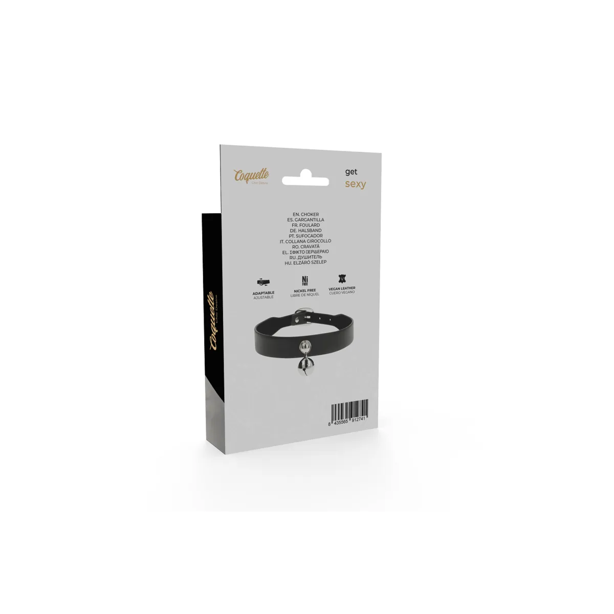 Halskette aus Veganem Leder für Damen Rassel-Zubehör von Coquette Accessories | Fesselliebe.de