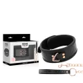 Premium Veganer Lederhalsband von Begme Black Edition
