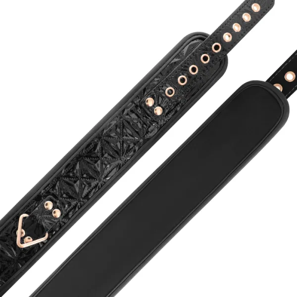 Premium Veganer Lederhalsband von Begme Black Edition | Fesselliebe.de