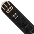 Premium Veganer Lederhalsband von Begme Black Edition