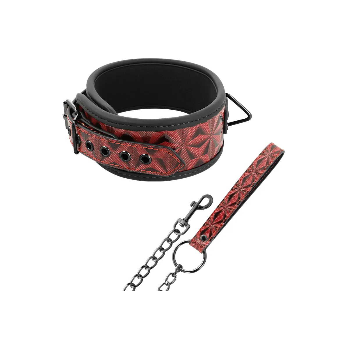 Premium Veganes Lederhalsband mit Neoprenfutter von Begme Red Edition | Fesselliebe.de