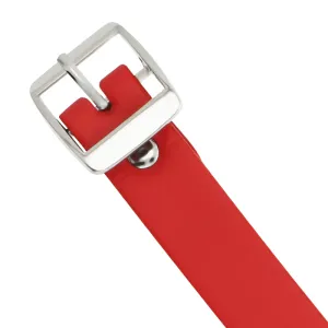 Rote Halskette aus Veganem Leder Fetisch-Accessoire für Frauen von Coquette Accessories