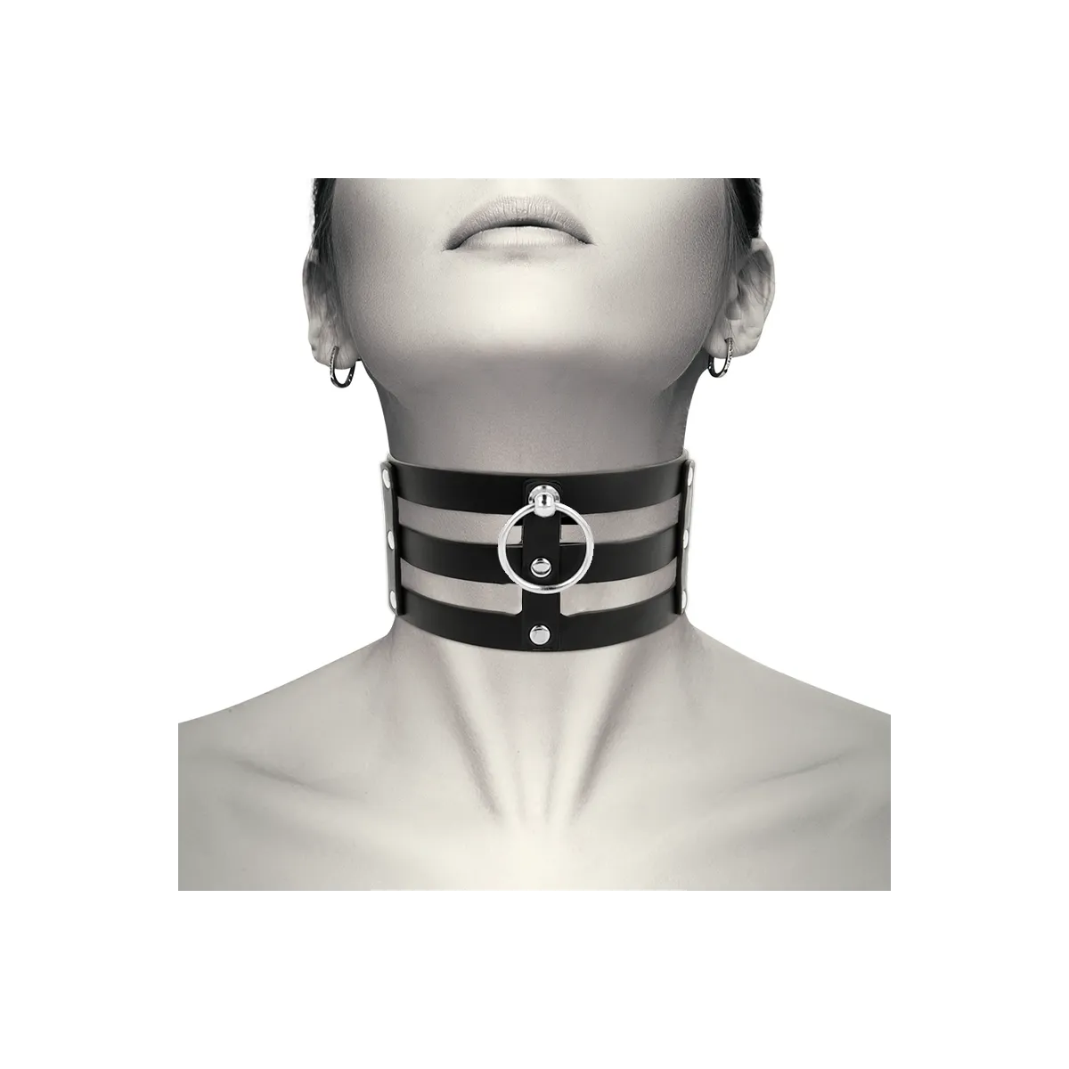 Veganes Leder-Halsband Im Fetisch-Stil von Coquette Accessories | Fesselliebe.de