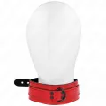 Weinrote Verstellbare Halskette 37,5-49,5 cm X 5 cm von Kink Collar & Gag
