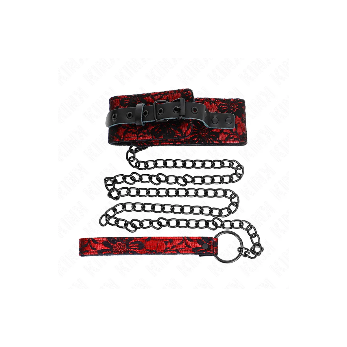 Spitzenkette mit Gürtel mit Echtledergürtel 105 cm / 44 X 5,5 cm von Kink Collar & Gag | Fesselliebe.de