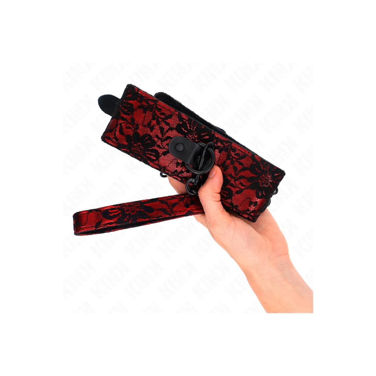 Spitzenkette mit Gürtel mit Echtledergürtel 105 cm / 44 X 5,5 cm von Kink Collar & Gag | Fesselliebe.de