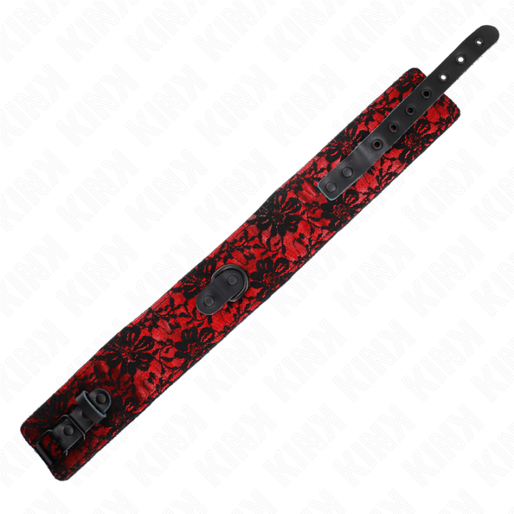 Spitzenkette mit Gürtel mit Echtledergürtel 105 cm / 44 X 5,5 cm von Kink Collar & Gag | Fesselliebe.de