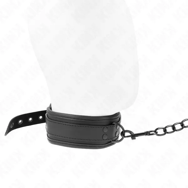 Neopren Bondage Halsband Modell 1 mit Gürtel 78 cm Verstellbar 37,5 X 49,5 cm von Kink Collar & Gag | Fesselliebe.de