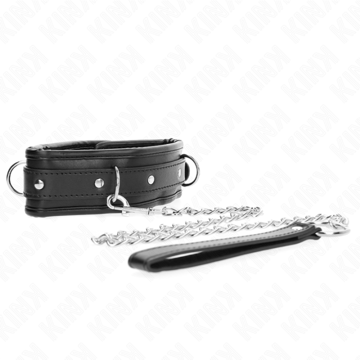 Schwere Halskette mit Gürtel 65 cm Modell 1 Verstellbar 36,5-50 cm von Kink Collar & Gag | Fesselliebe.de