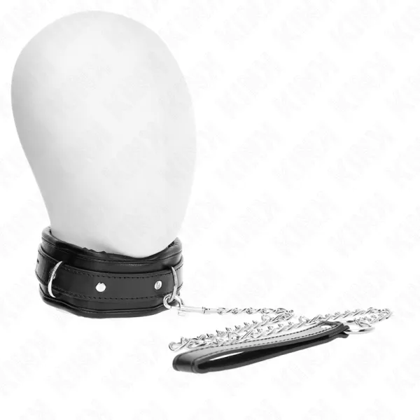 Schwere Halskette mit Gürtel 65 cm Modell 1 Verstellbar 36,5-50 cm von Kink Collar & Gag | Fesselliebe.de
