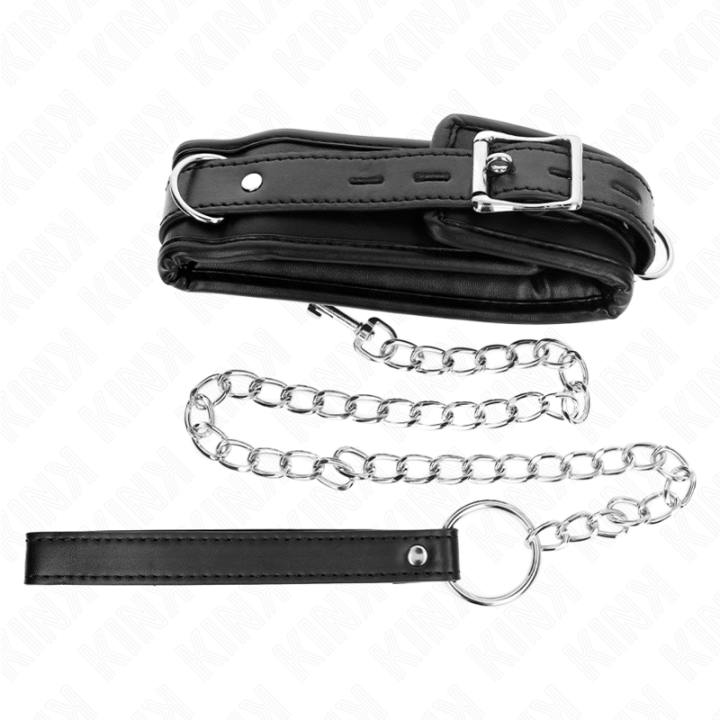 Schwere Halskette mit Gürtel 65 cm Modell 1 Verstellbar 36,5-50 cm von Kink Collar & Gag | Fesselliebe.de