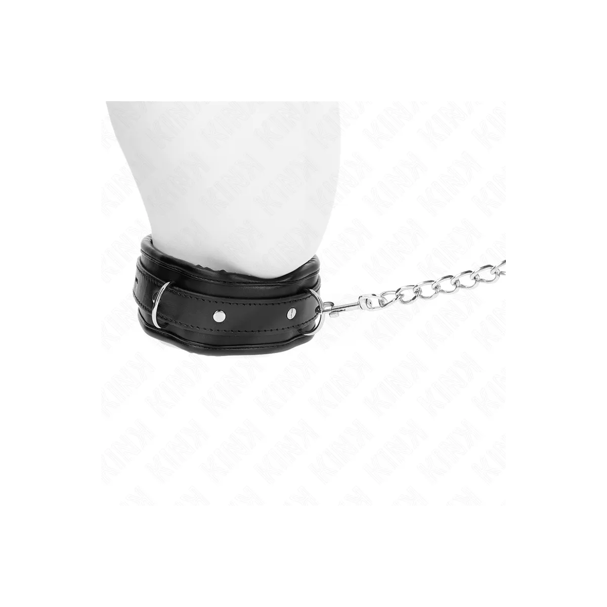 Schwere Halskette mit Gürtel 65 cm Modell 1 Verstellbar 36,5-50 cm von Kink Collar & Gag | Fesselliebe.de