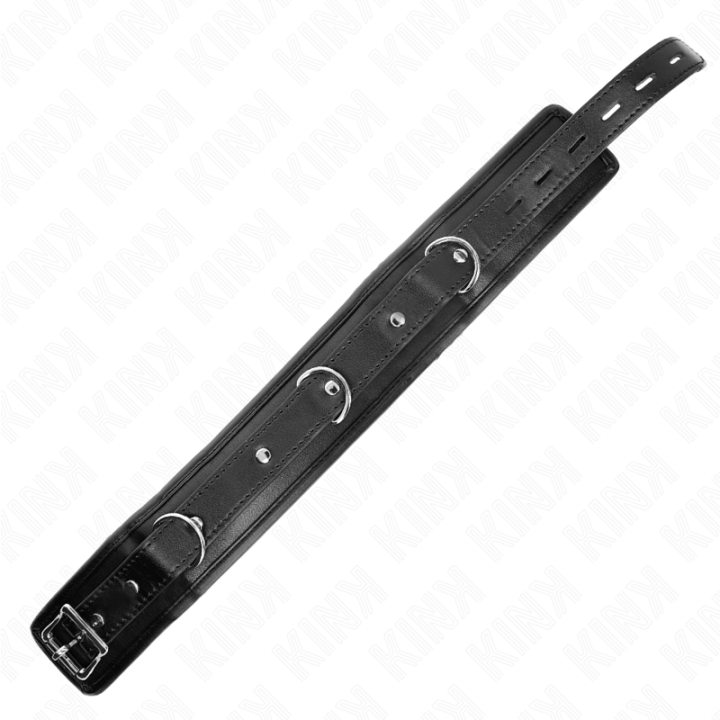 Schwere Halskette mit Gürtel 65 cm Modell 1 Verstellbar 36,5-50 cm von Kink Collar & Gag | Fesselliebe.de