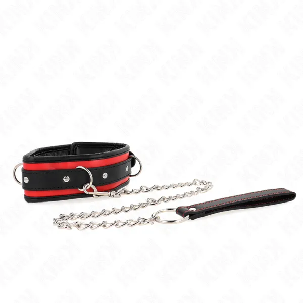 Schwere Halskette mit Gürtel 65 cm Modell 2 Verstellbar 36,5-50 cm von Kink Collar & Gag | Fesselliebe.de