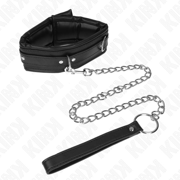 Schwere Halskette mit Gürtel 65 cm Modell 4 Verstellbar 36,5-50 cm von Kink Collar & Gag | Fesselliebe.de
