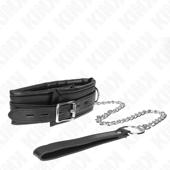 Schwere Halskette mit Gürtel 65 cm Modell 4 Verstellbar 36,5-50 cm von Kink Collar & Gag | Fesselliebe.de