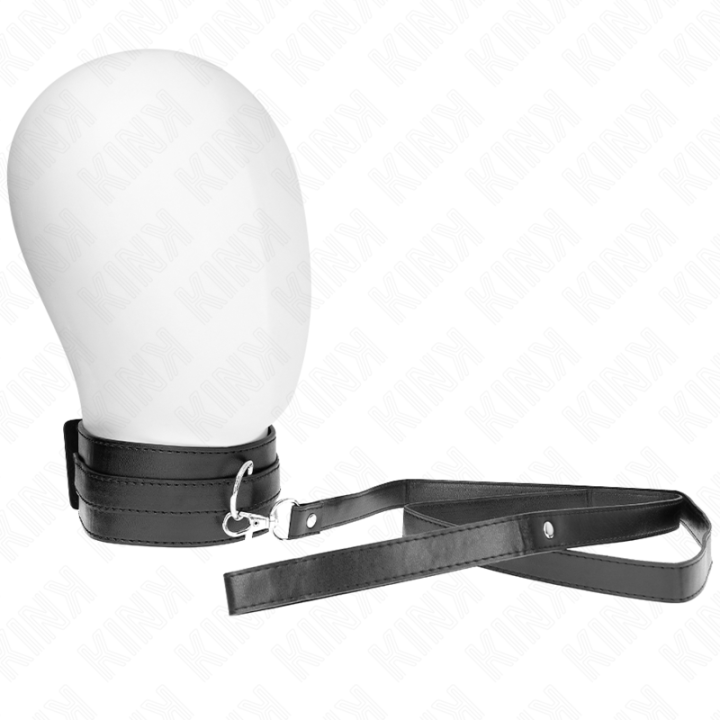 Halskette mit Gürtel 116 cm Modell 1 Verstellbar 36-43 cm X 5 cm von Kink Collar & Gag | Fesselliebe.de