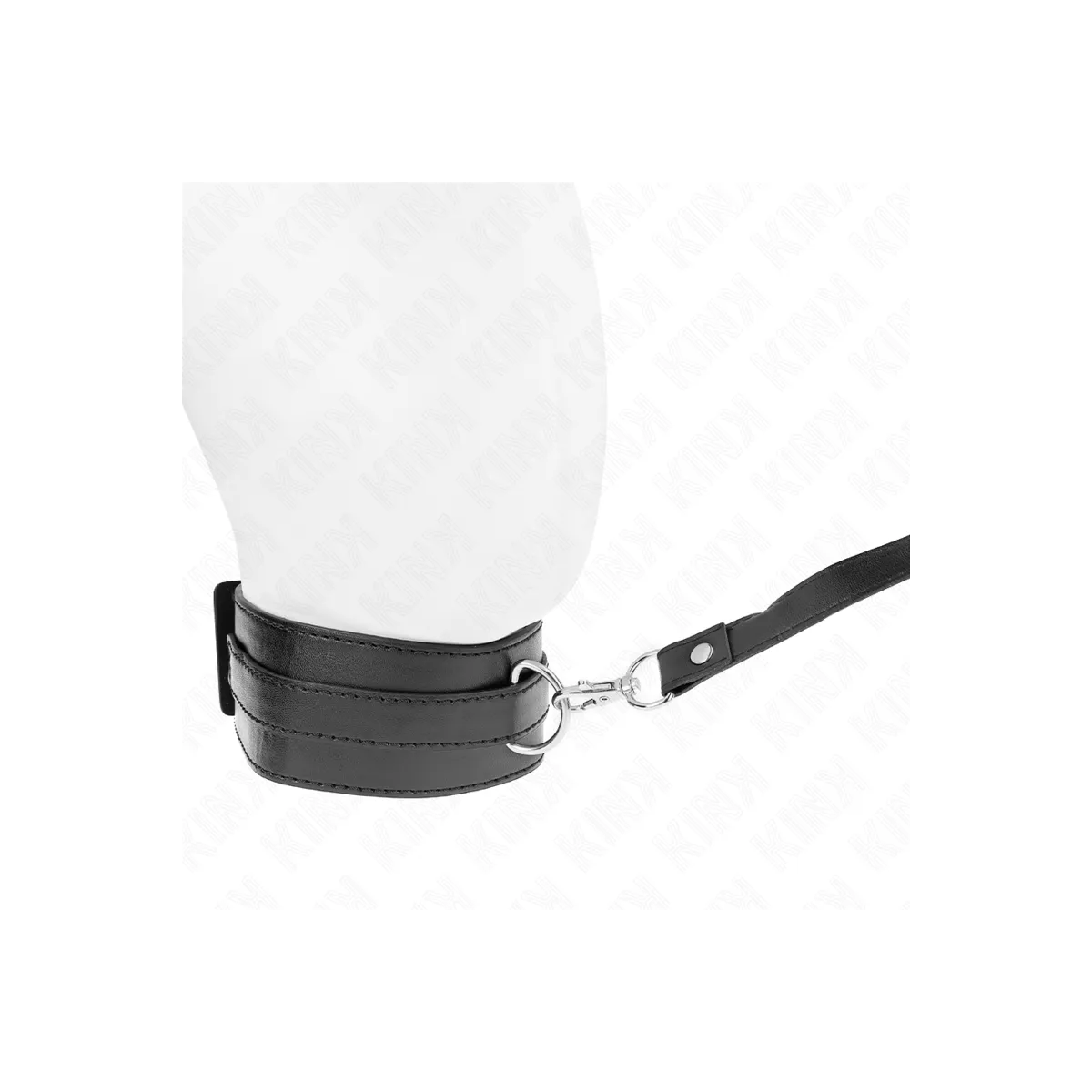 Halskette mit Gürtel 116 cm Modell 1 Verstellbar 36-43 cm X 5 cm von Kink Collar & Gag | Fesselliebe.de