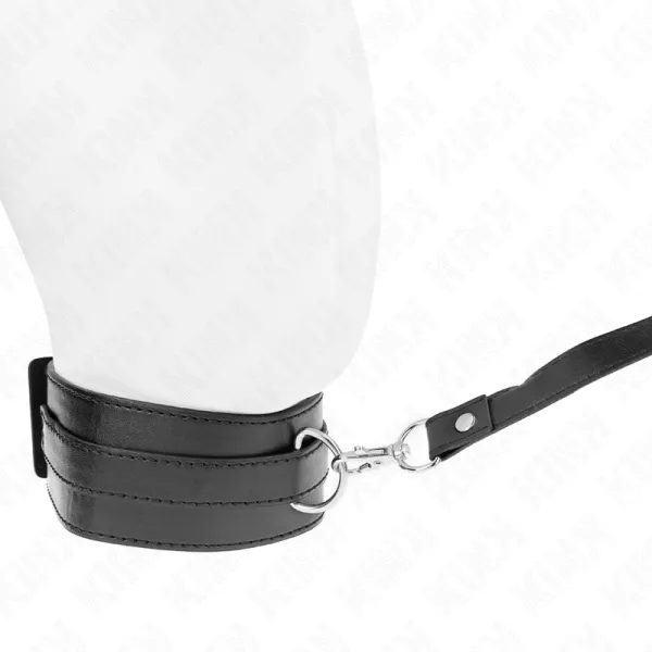 Halskette mit Gürtel 116 cm Modell 1 Verstellbar 36-43 cm X 5 cm von Kink Collar & Gag | Fesselliebe.de