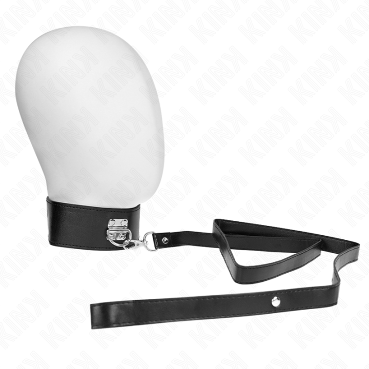 Halskette mit Gürtel 116 cm Modell 2 Verstellbar 36-43 cm X 5 cm von Kink Collar & Gag | Fesselliebe.de
