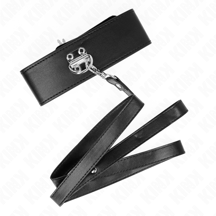 Halskette mit Gürtel 116 cm Modell 2 Verstellbar 36-43 cm X 5 cm von Kink Collar & Gag | Fesselliebe.de