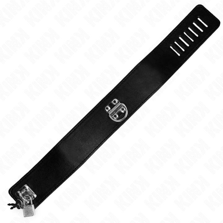 Halskette mit Gürtel 116 cm Modell 2 Verstellbar 36-43 cm X 5 cm von Kink Collar & Gag | Fesselliebe.de