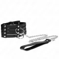 Halskette mit Gürtel 65 cm Sub Style Verstellbar 35-51 cm X 7 cm von Kink Collar & Gag