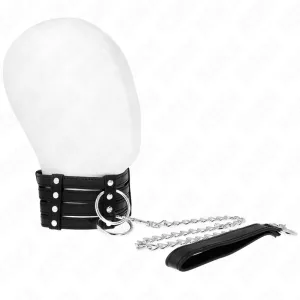 Halskette mit Gürtel 65 cm Sub Style Verstellbar 35-51 cm X 7 cm von Kink Collar & Gag