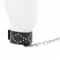 Halskette 65 cm mit Leine mit Silbernen Nieten Modell 3 Verstellbar 36-43 cm X 5 cm von Kink Collar & Gag