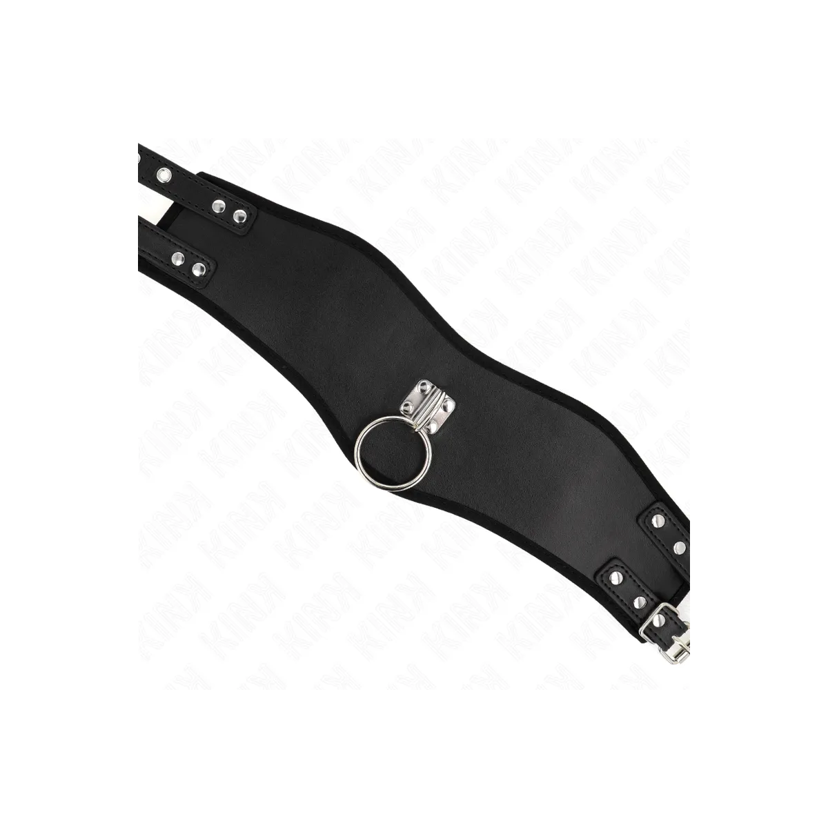 Halskette 65 cm mit Breitem Riemen Verstellbar 40-55 cm X 10 cm von Kink Collar & Gag | Fesselliebe.de