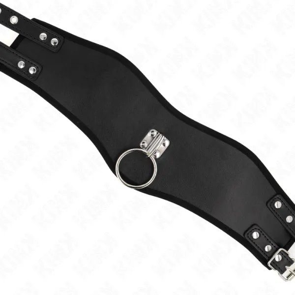 Halskette 65 cm mit Breitem Riemen Verstellbar 40-55 cm X 10 cm von Kink Collar & Gag | Fesselliebe.de