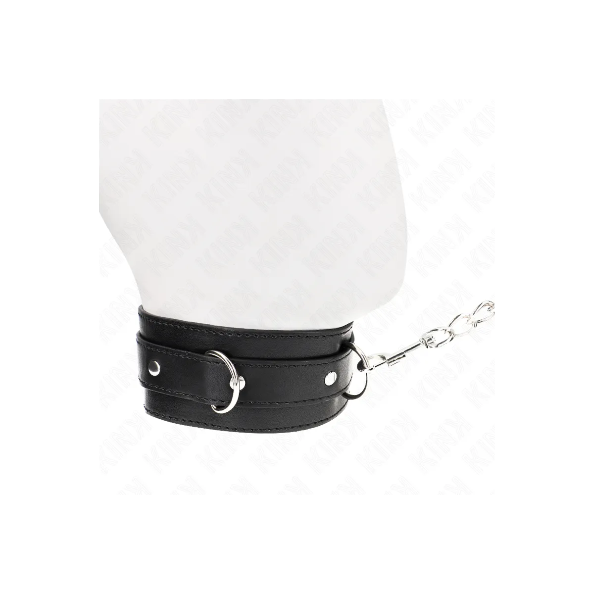 Halsband mit Gürtel 65 cm mit Riemen Schwarz 54 X 4,5 cm von Kink Collar & Gag | Fesselliebe.de