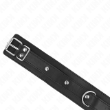 Halskette mit Leine 65 cm 1 Ring Verstellbar 38-49 cm X 5 cm von Kink Collar & Gag | Fesselliebe.de