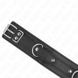 Halskette mit Leine 65 cm 3 Ring Modell 1 Verstellbar 38-49 cm X 5 cm von Kink Collar & Gag | Fesselliebe.de
