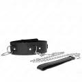 Halskette mit Leine 65 cm 3 Ring Modell 2 Verstellbar 36-43 cm X 5 cm von Kink Collar & Gag