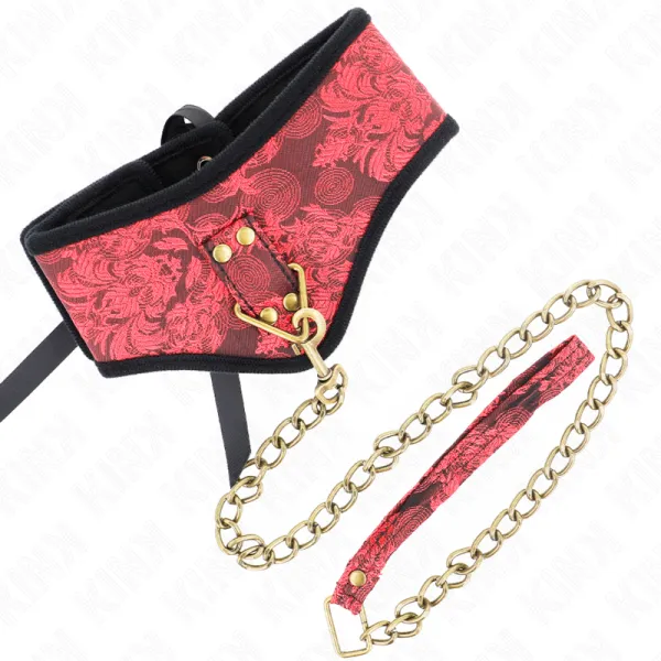 Scandal Modell Halskette mit Spitzenband 75 cm 44 X 10 cm von Kink Collar & Gag | Fesselliebe.de