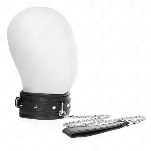Halskette mit Glänzendem Schnalle-Band 65 cm 48,5 cm X 5,3 cm von Kink Collar & Gag
