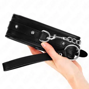 Halskette mit Glänzendem Schnalle-Band 65 cm 48,5 cm X 5,3 cm von Kink Collar & Gag