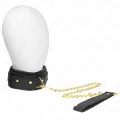 Halskette mit Schwammkunstlederband Modell 1 Verstellbar 37-54 cm X 3 cm von Kink Collar & Gag