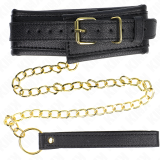 Halskette mit Schwammkunstlederband Modell 1 Verstellbar 37-54 cm X 3 cm von Kink Collar & Gag | Fesselliebe.de