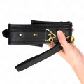 Halskette mit Schwammkunstlederband Modell 1 Verstellbar 37-54 cm X 3 cm von Kink Collar & Gag