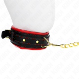 Halskette mit Schwammkunstlederband Modell 2 Verstellbar 37-54 cm X 3 cm von Kink Collar & Gag | Fesselliebe.de