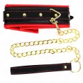 Halskette mit Schwammkunstlederband Modell 2 Verstellbar 37-54 cm X 3 cm von Kink Collar & Gag