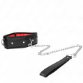 Halskette mit Schwammkunstlederband Modell 3 Verstellbar 37-54 cm X 3 cm von Kink Collar & Gag