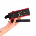 Halsband mit Leine aus Einfacher Stoff, Verstellbar 33-48 cm X 5,7 cm von Kink Collar & Gag